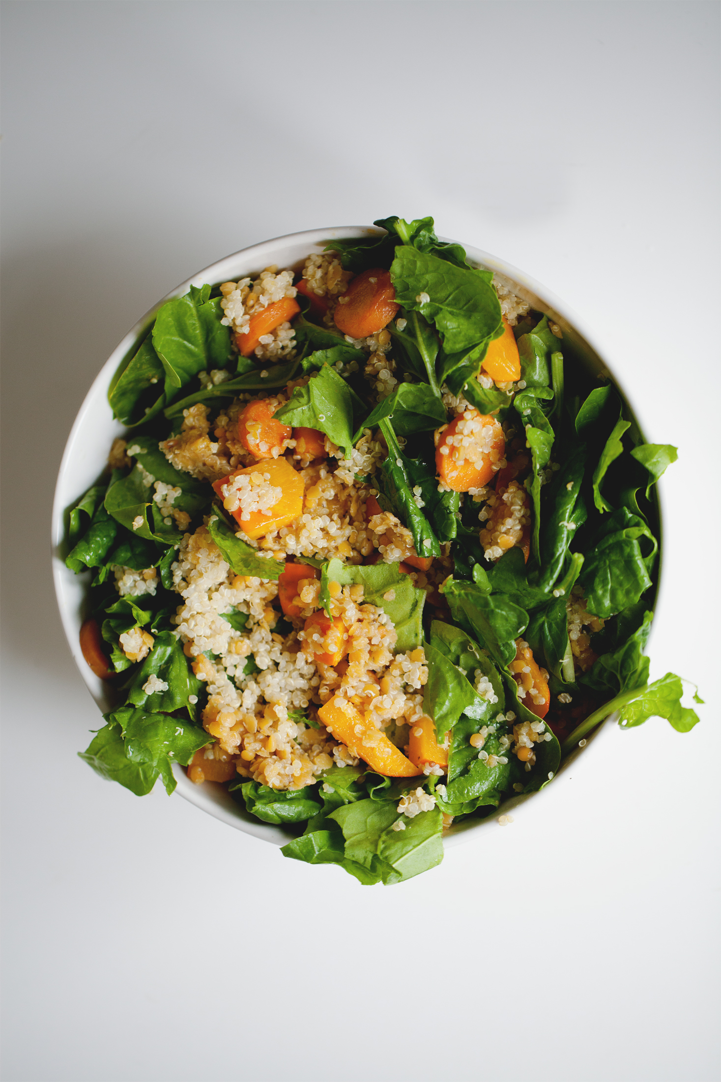 Living The Healthy Choice // Quinoa Lentil Pumpkin Salad