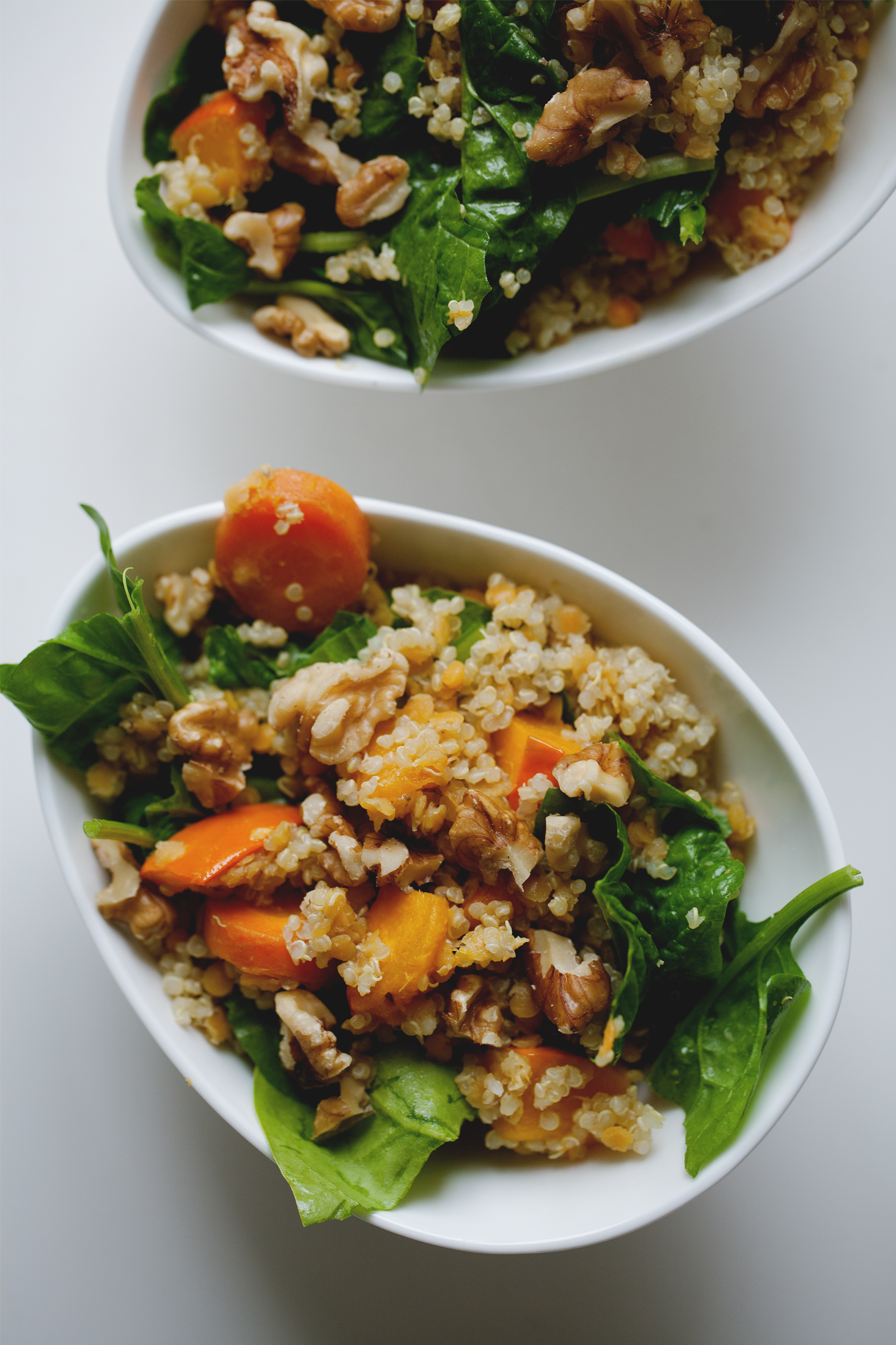 Living The Healthy Choice // Quinoa Lentil Pumpkin Salad